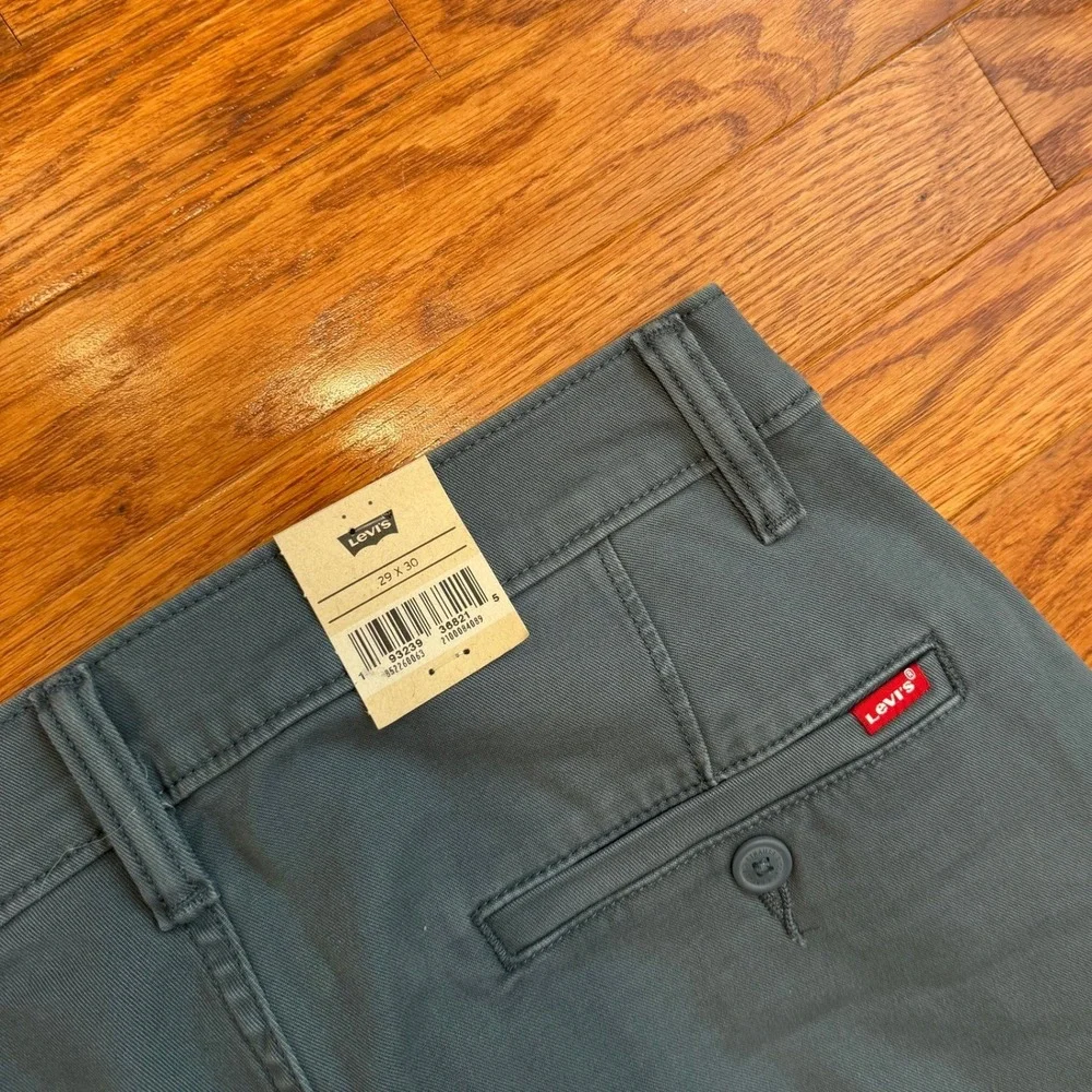 Levi's XX Chino Pants Fits Mens 29x29 Standard Taper Blue Gray Stretch Twill